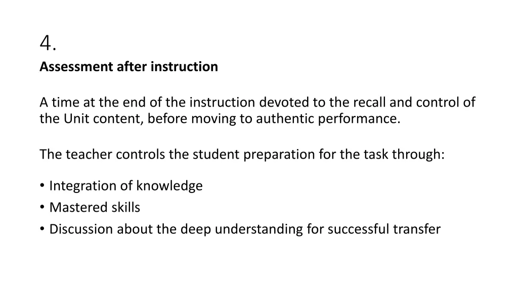 4 assessment after instruction