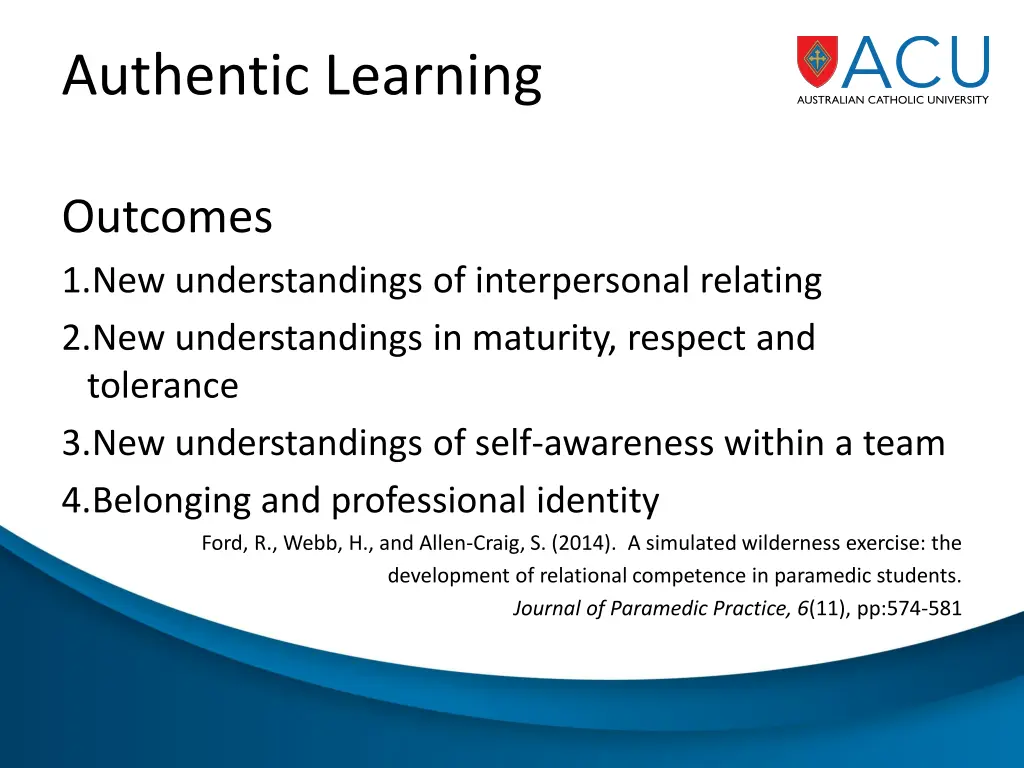 authentic learning