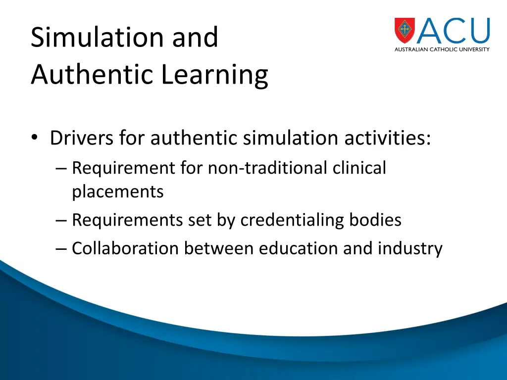 simulation and authentic learning