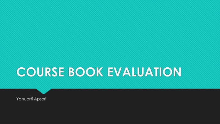 course book evaluation