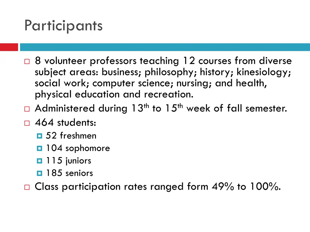 participants