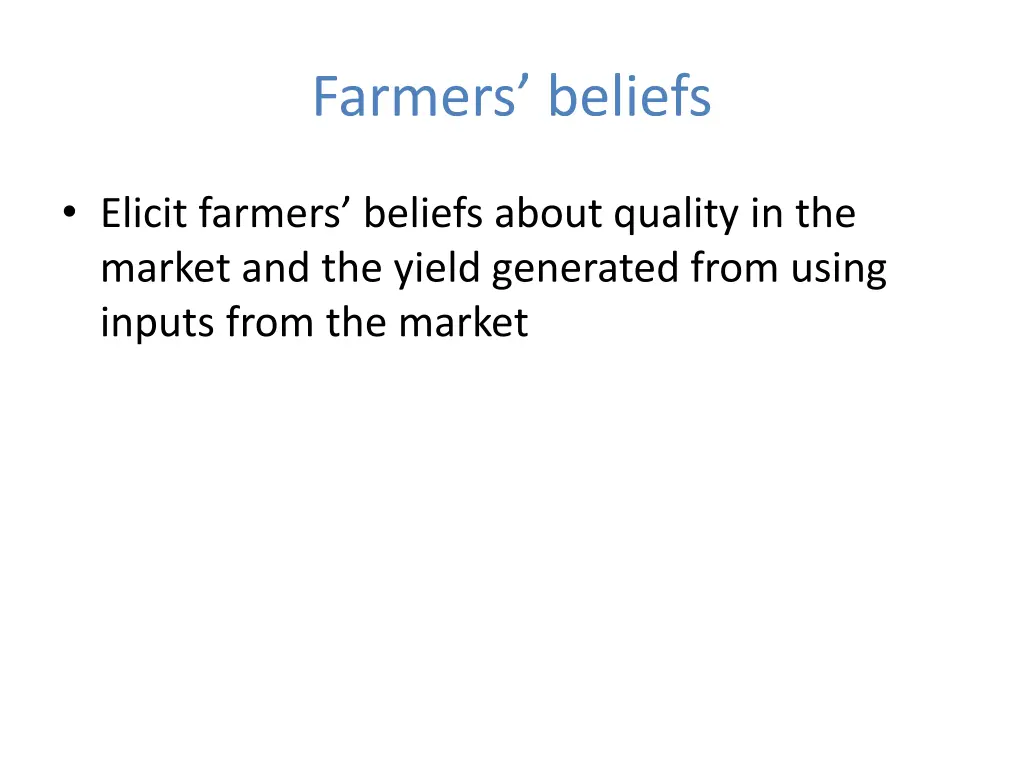 farmers beliefs 1