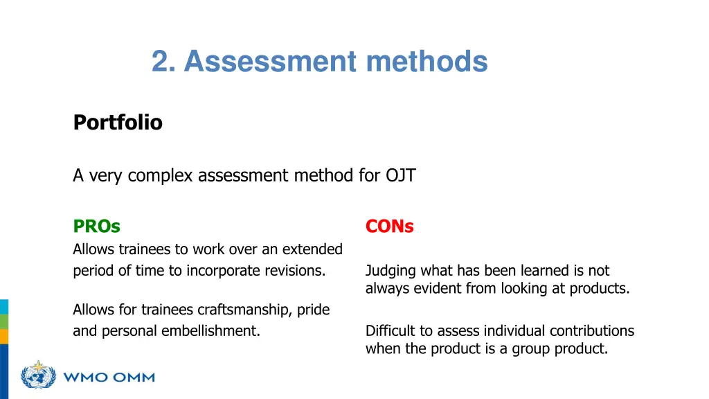 2 assessment methods 3