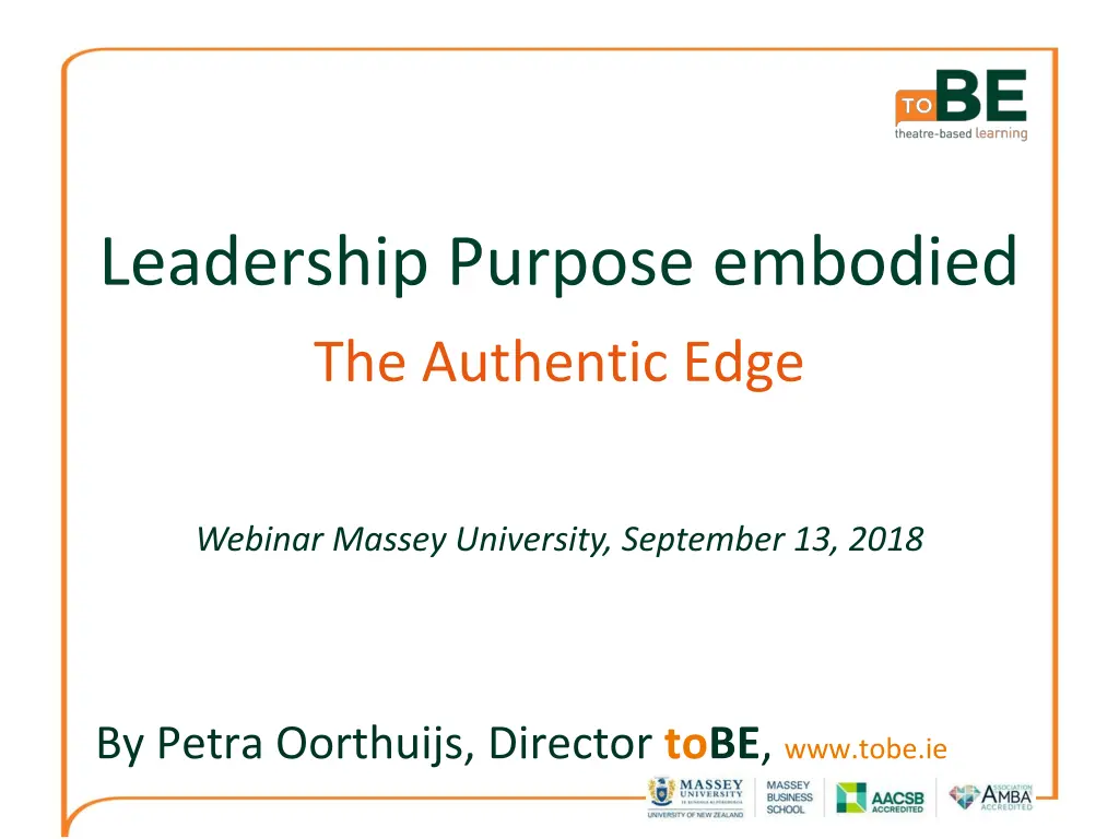 leadership purpose embodied