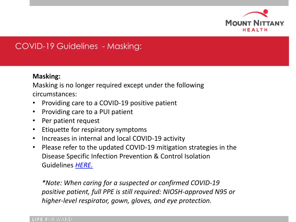 covid 19 guidelines masking