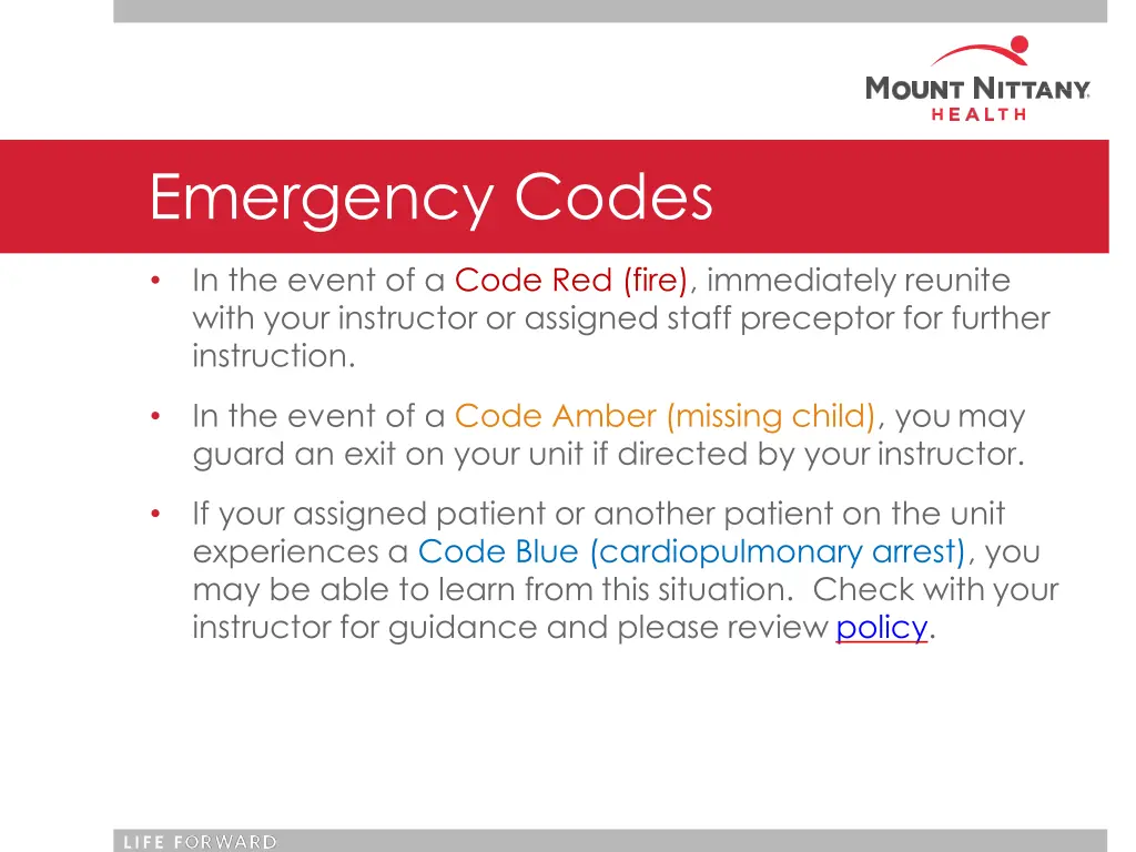 emergency codes 2