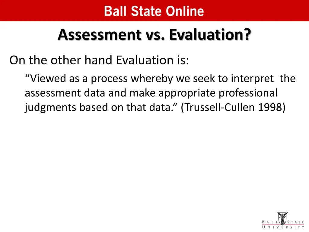 assessment vs evaluation 1