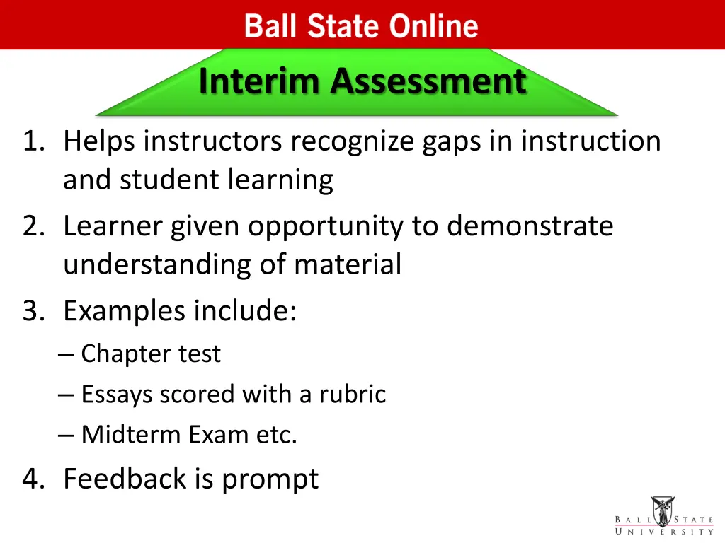 interim assessment