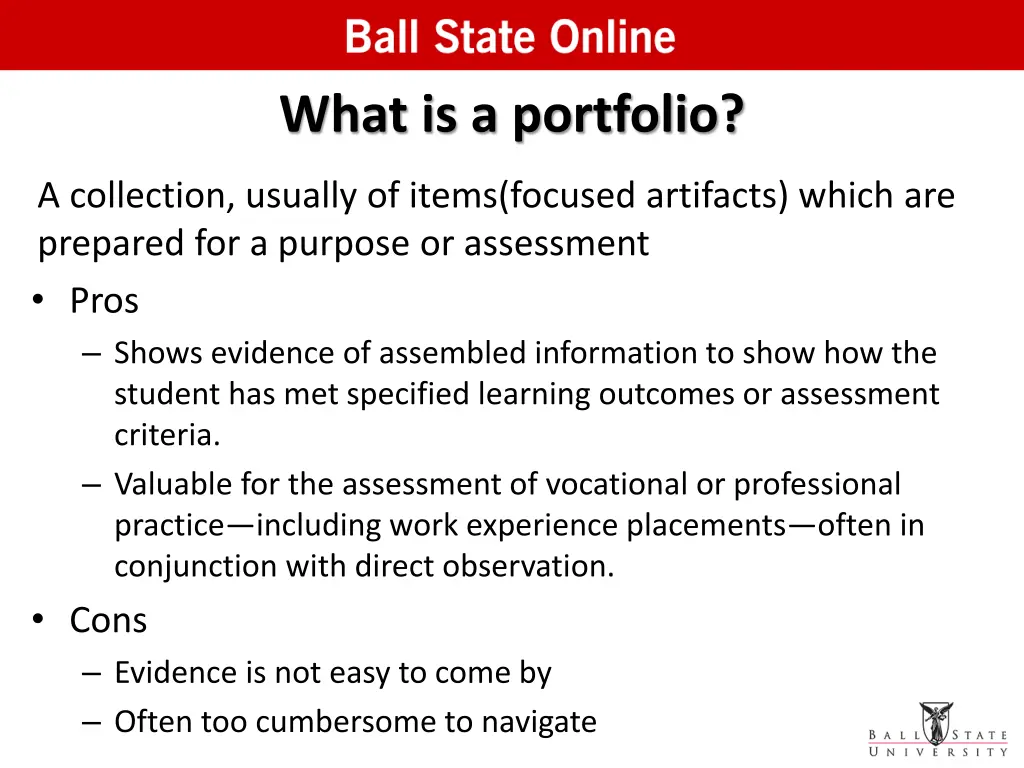 what is a portfolio