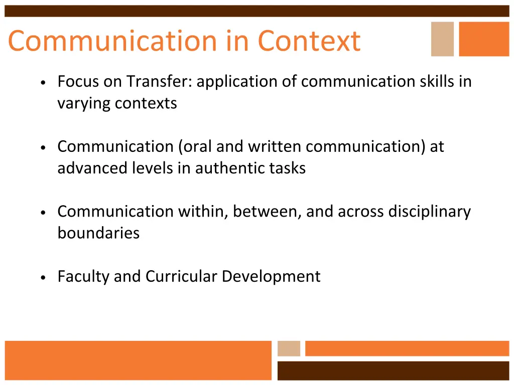 communication in context