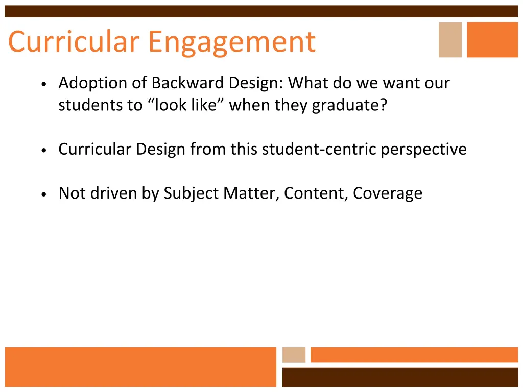 curricular engagement