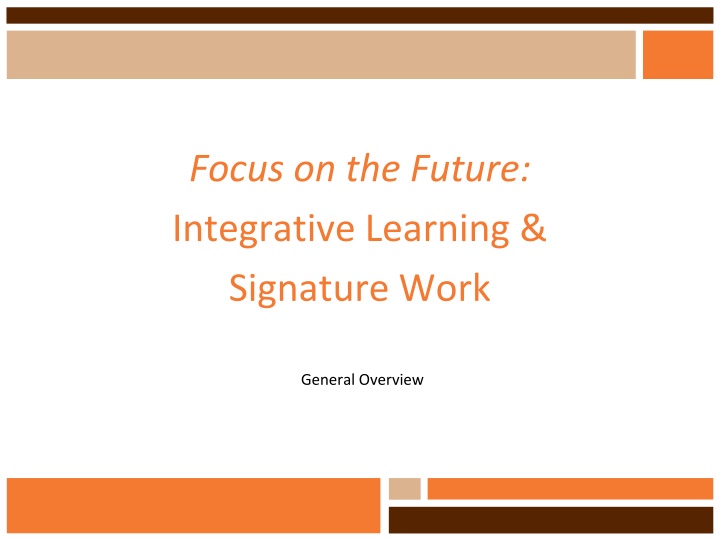 focus on the future integrative learning