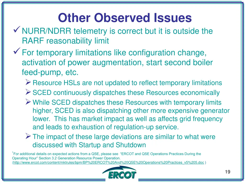 other observed issues nurr ndrr telemetry