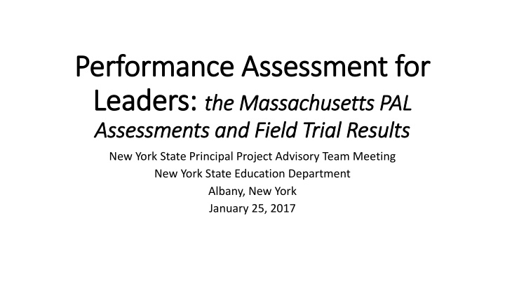 performance assessment for performance assessment