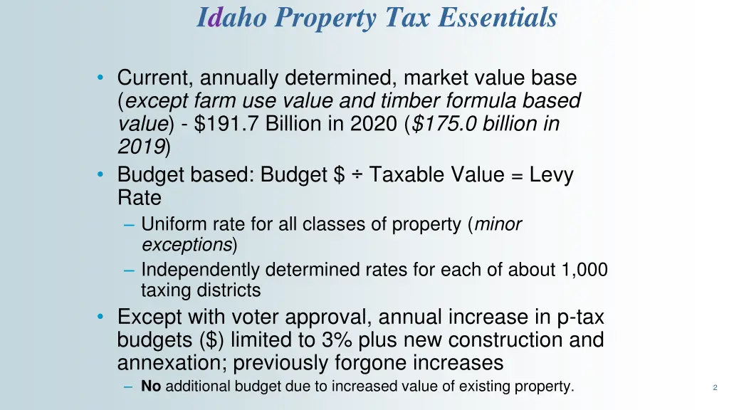 idaho property tax essentials