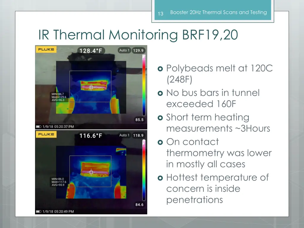 booster 20hz thermal scans and testing 11