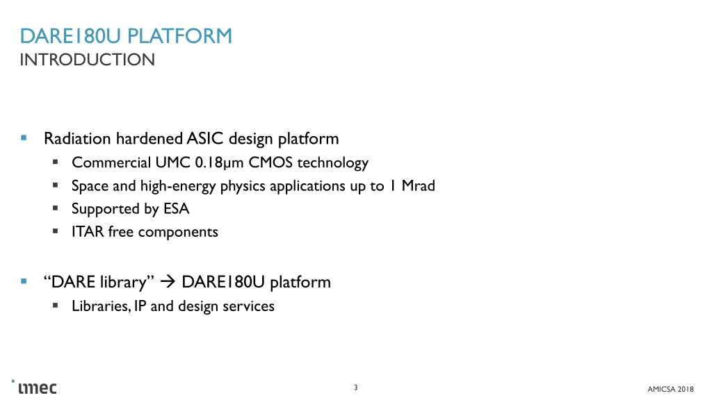 dare180u platform introduction