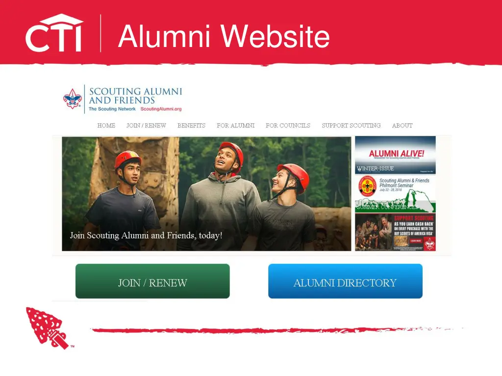 alumni website