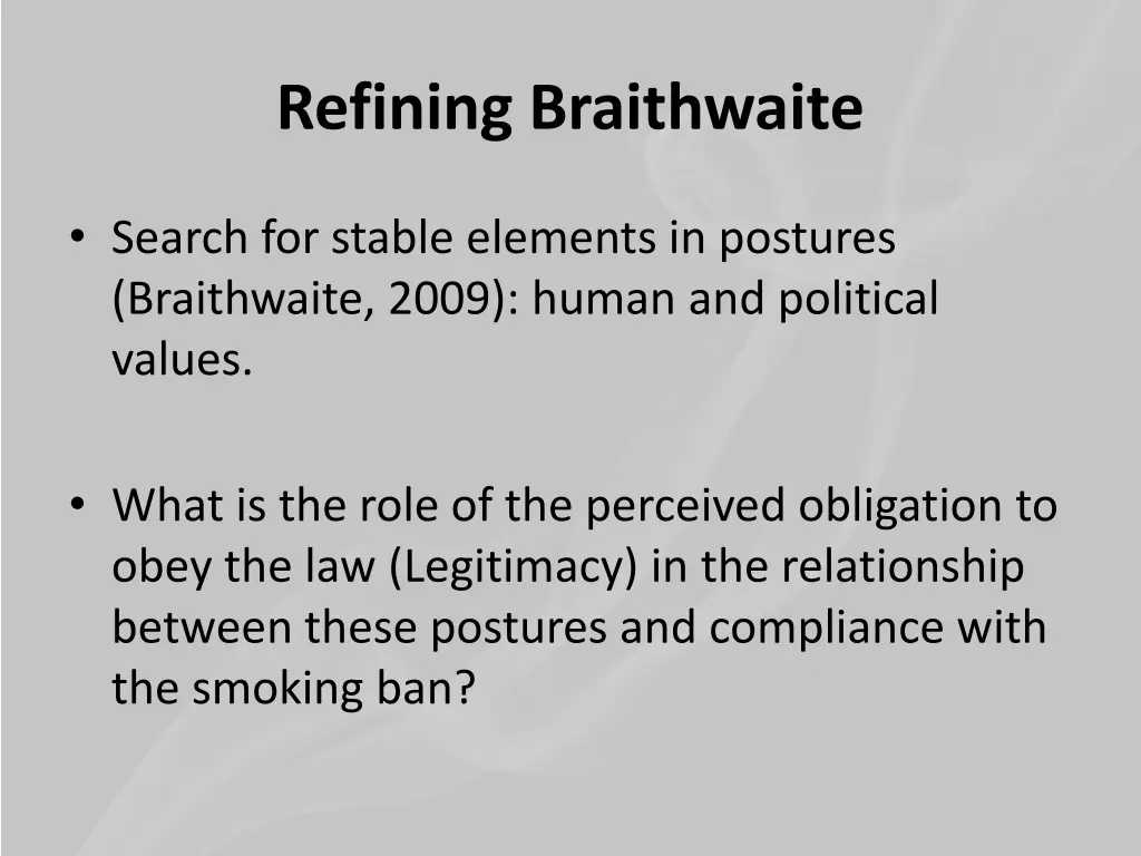 refining braithwaite