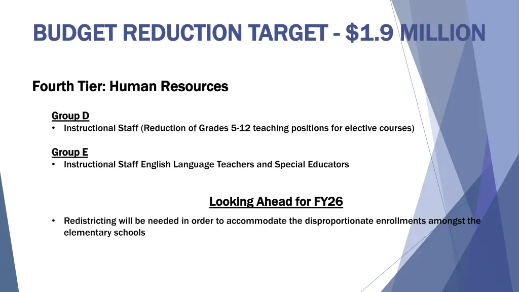 budget reduction target budget reduction target 2