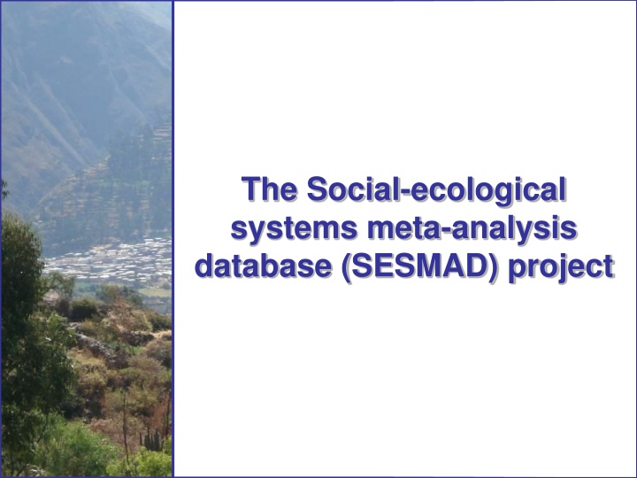 the social ecological systems meta analysis