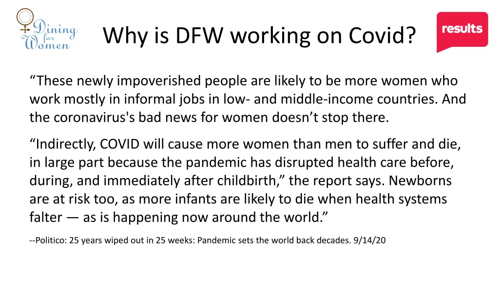 why is dfw working on covid 3