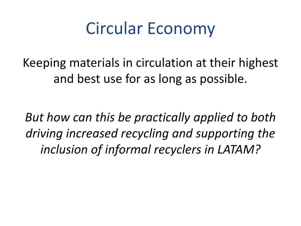 circular economy