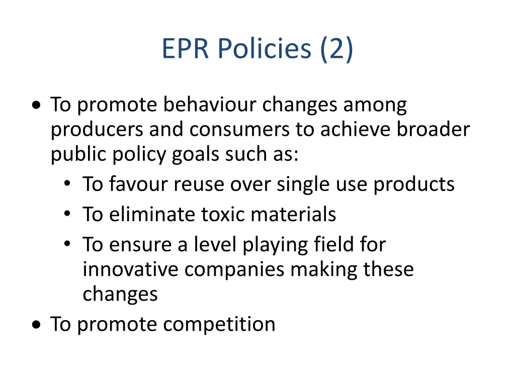 epr policies 2