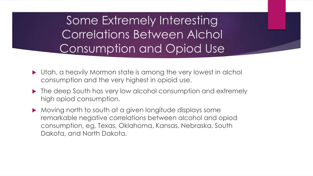 some extremely interesting correlations between