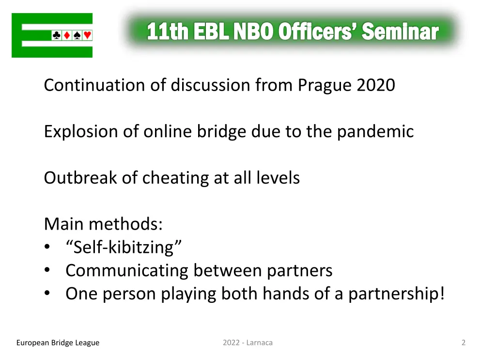 11th ebl nbo officers seminar 1