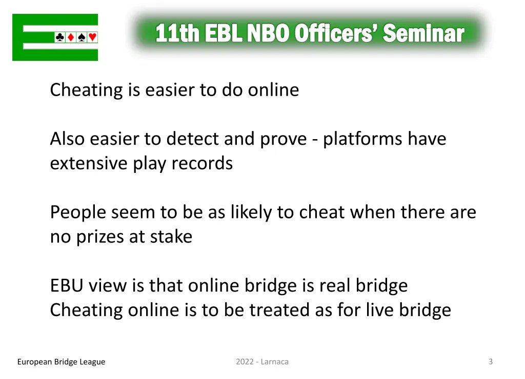 11th ebl nbo officers seminar 2