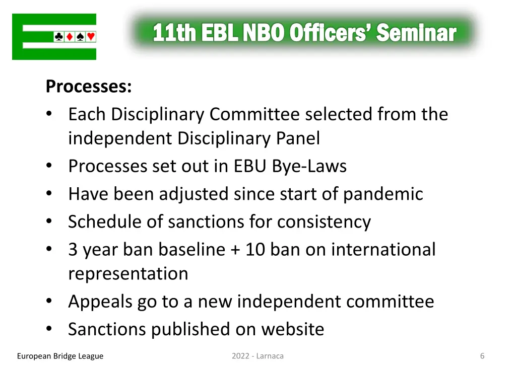 11th ebl nbo officers seminar 5