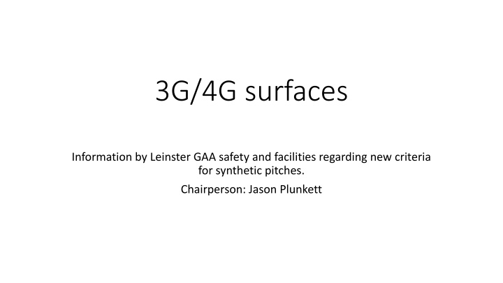 3g 4g surfaces