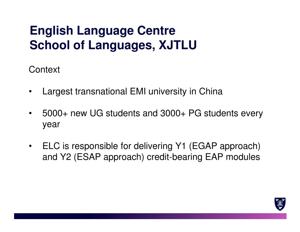 english language centre school of languages xjtlu