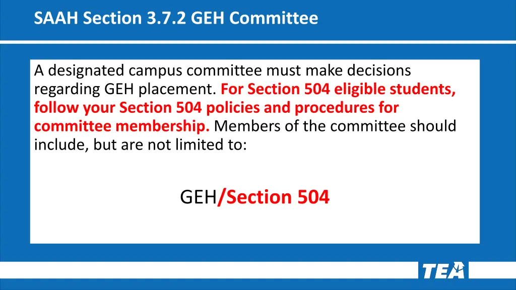 saah section 3 7 2 geh committee