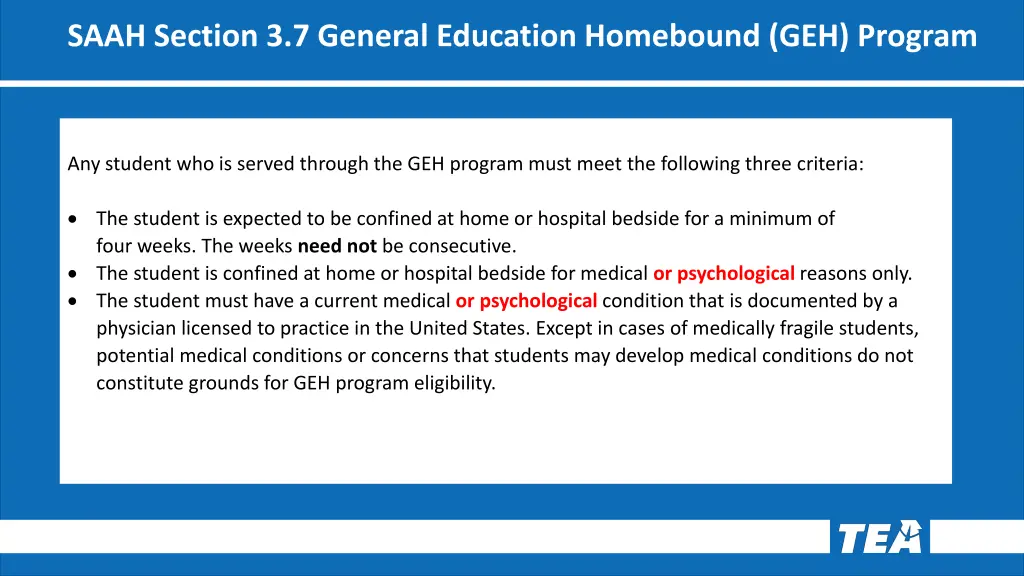 saah section 3 7 general education homebound
