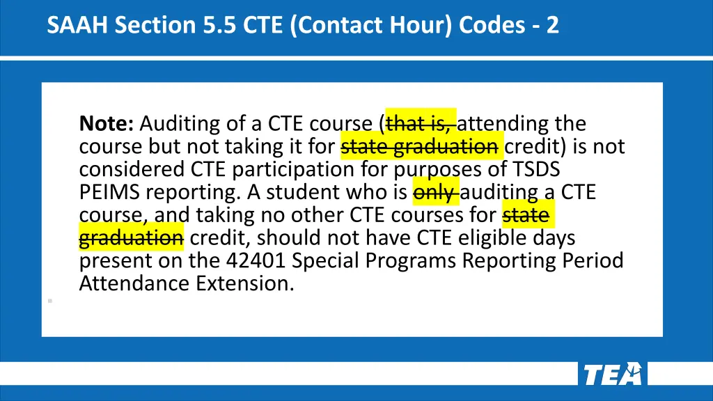 saah section 5 5 cte contact hour codes 2