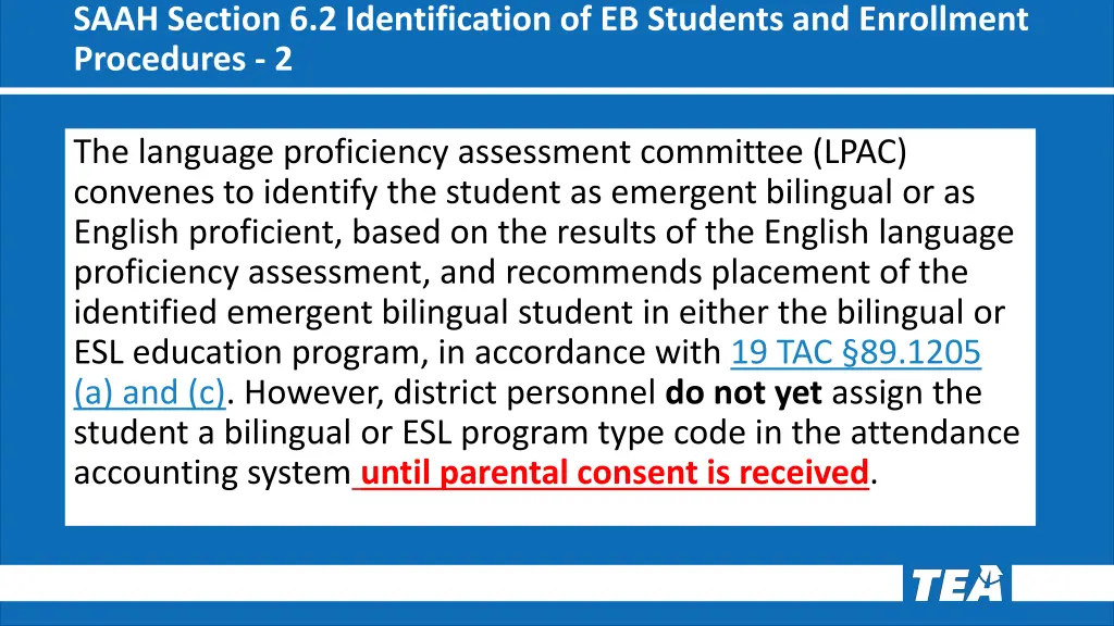 saah section 6 2 identification of eb students 1