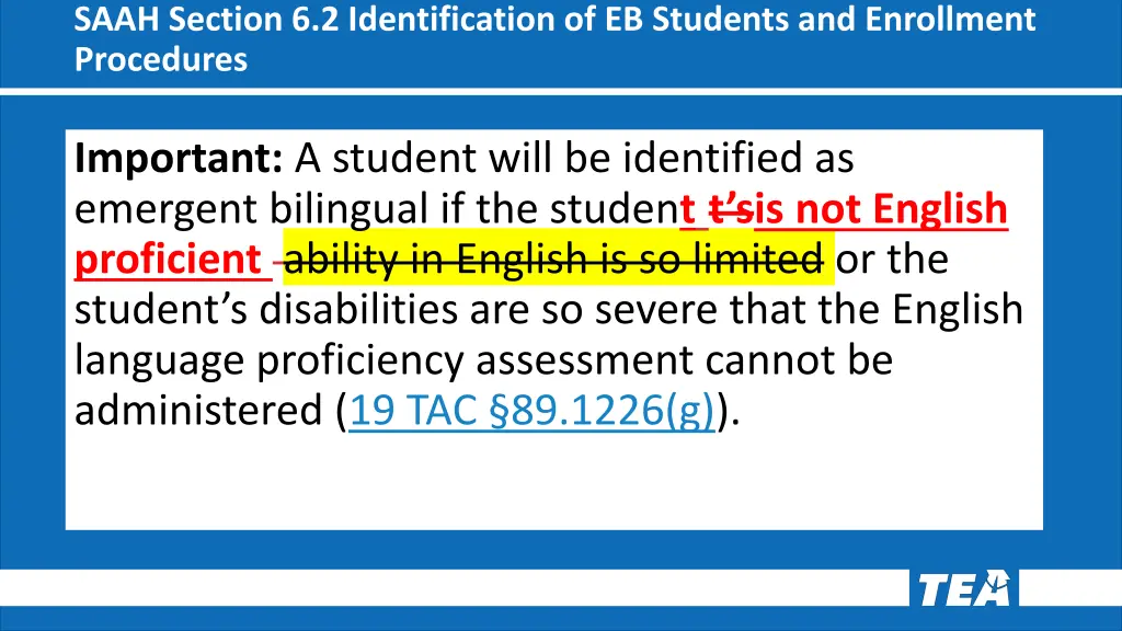 saah section 6 2 identification of eb students