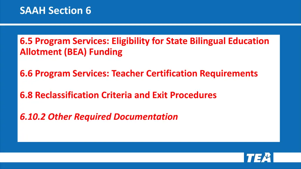 saah section 6