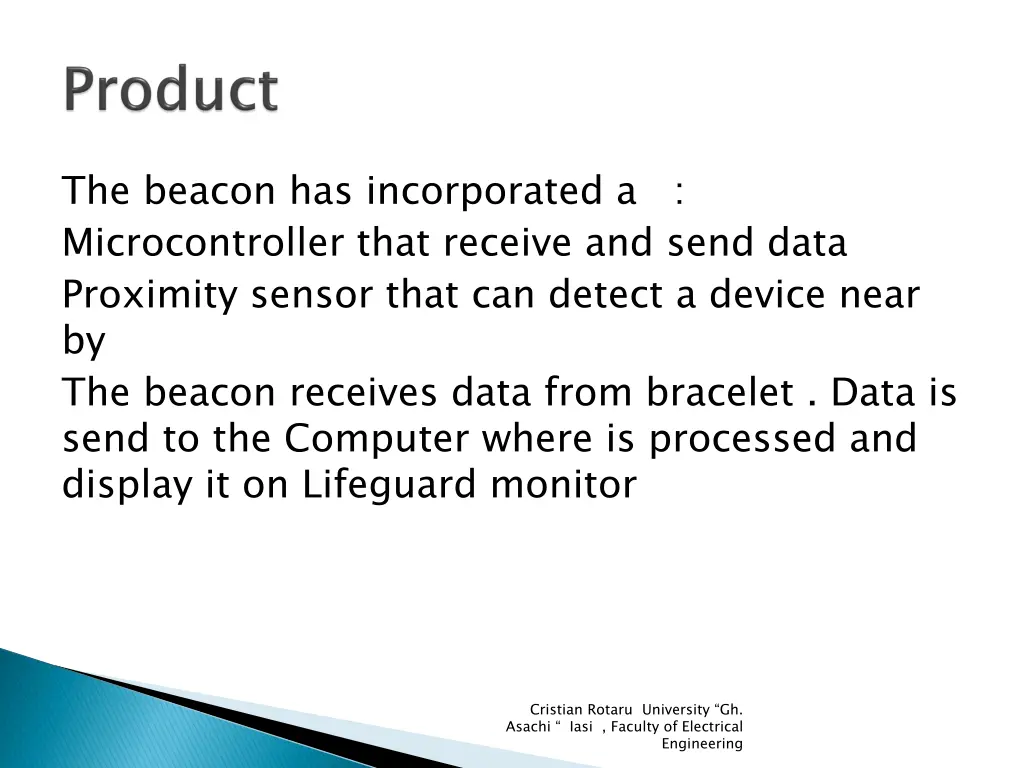 the beacon has incorporated a microcontroller