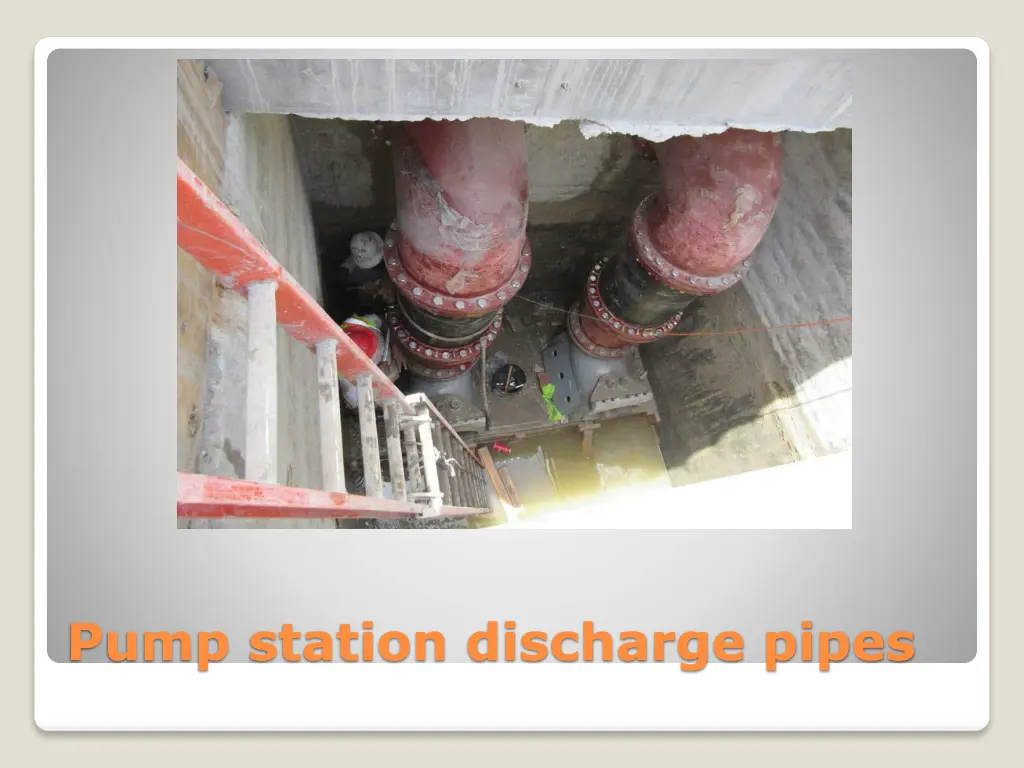 pump station discharge pipes 1