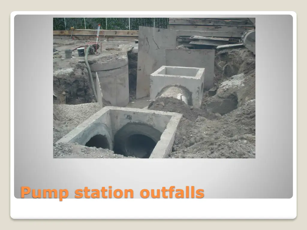 pump station outfalls