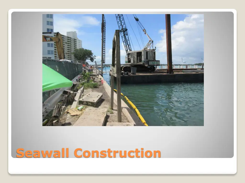 seawall construction