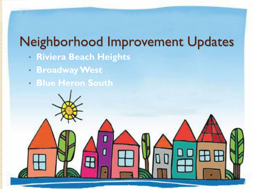 neighborhood improvement updates riviera beach