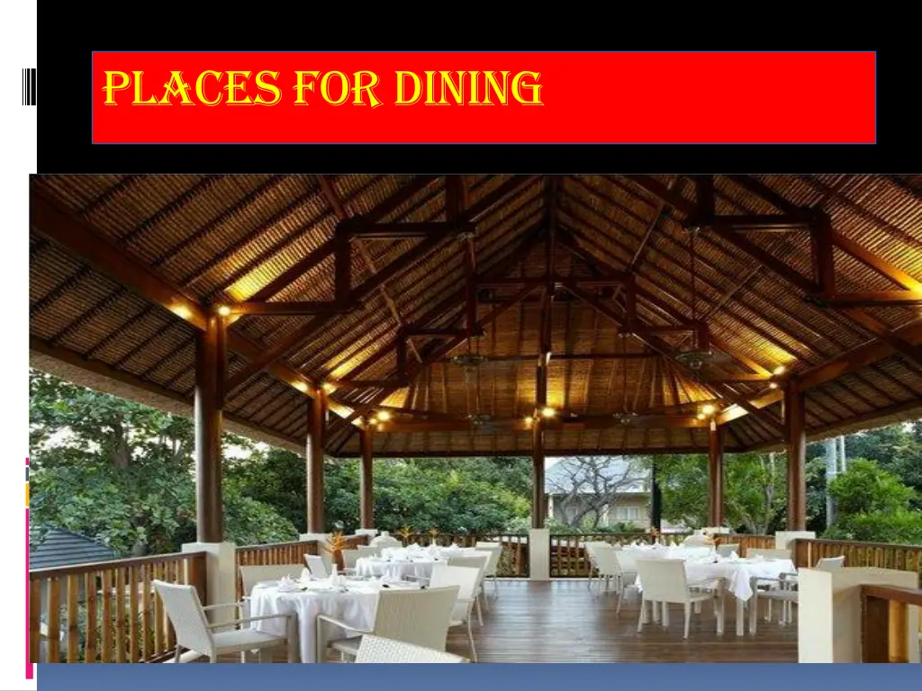 places for dining