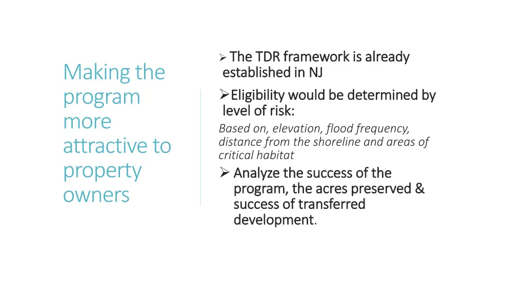 the tdr framework is already the tdr framework