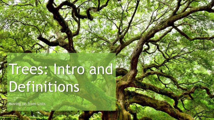 trees intro and definitions