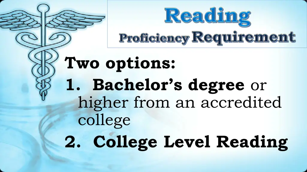 two options 1 bachelor s degree or higher from