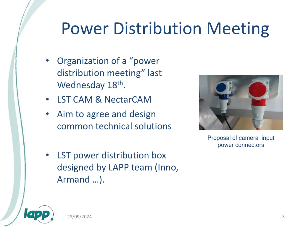 power distribution meeting